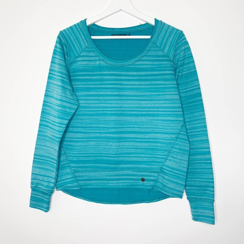 PRANA Fallbrook Teal Long Sleeve Top 
